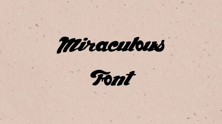 Miraculous Font