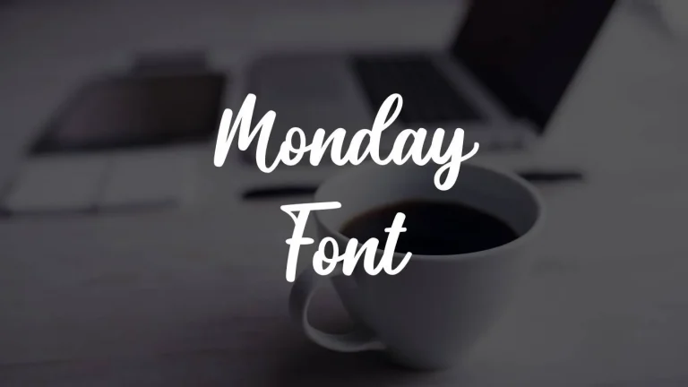 Monday Font