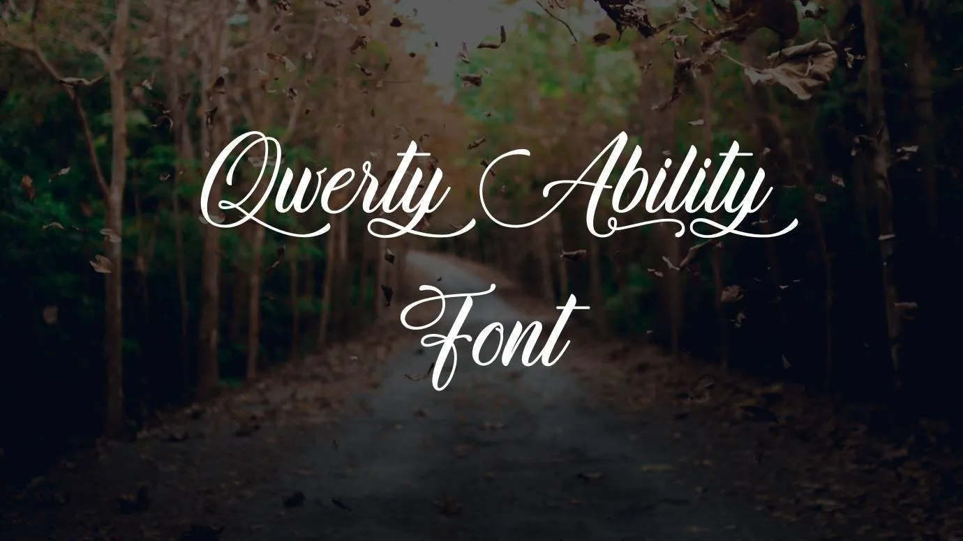 Qwerty Ability Font