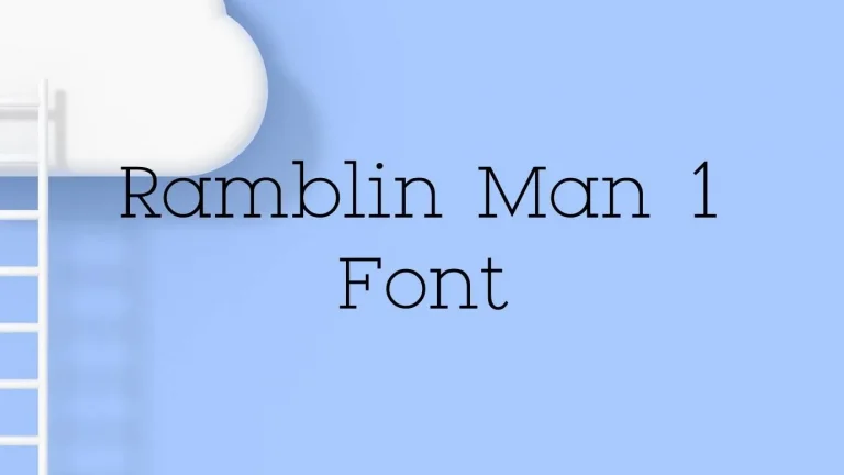 Ramblin Man 1 Font