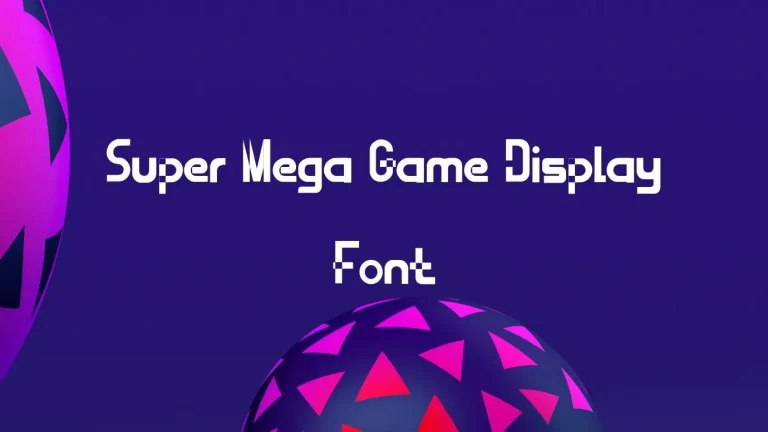 Super Mega Game Display Font