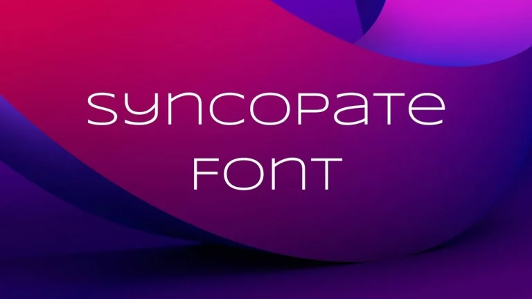 Syncopate Font