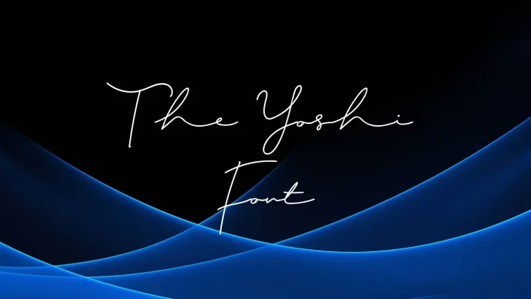 The Yoshi Font