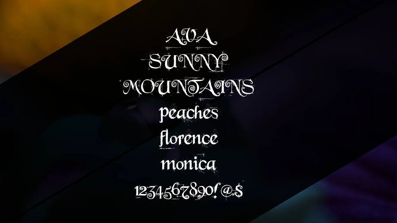 View of Beyond Wonderland Font