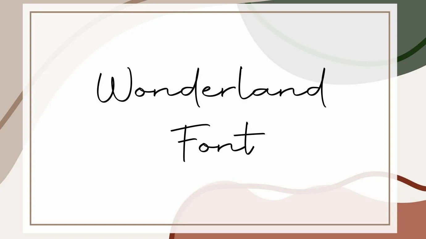 Wonderland Font