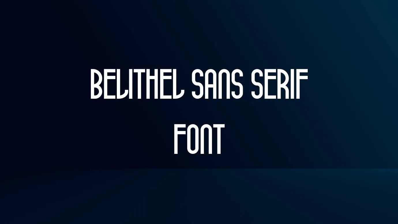 Belithel Sans Serif Font