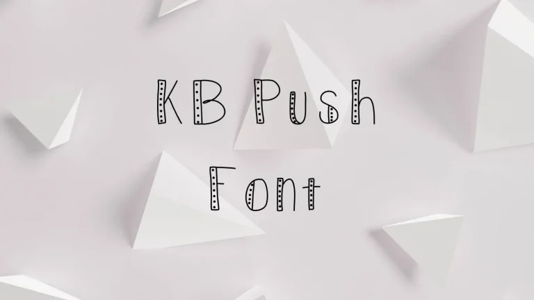 KB Push Font