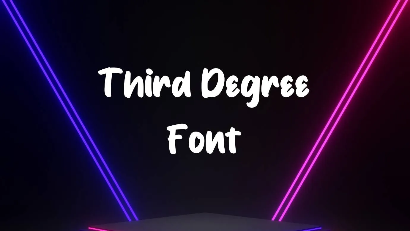 Third Degree Font