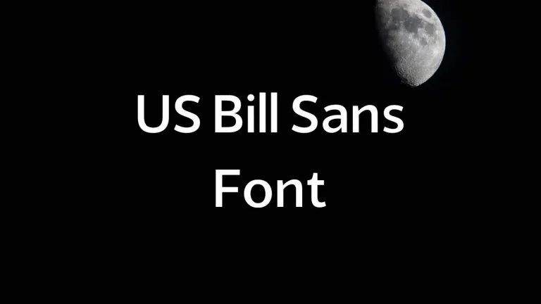 US Bill Sans Font