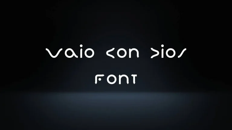 Vaio Con Dios Font