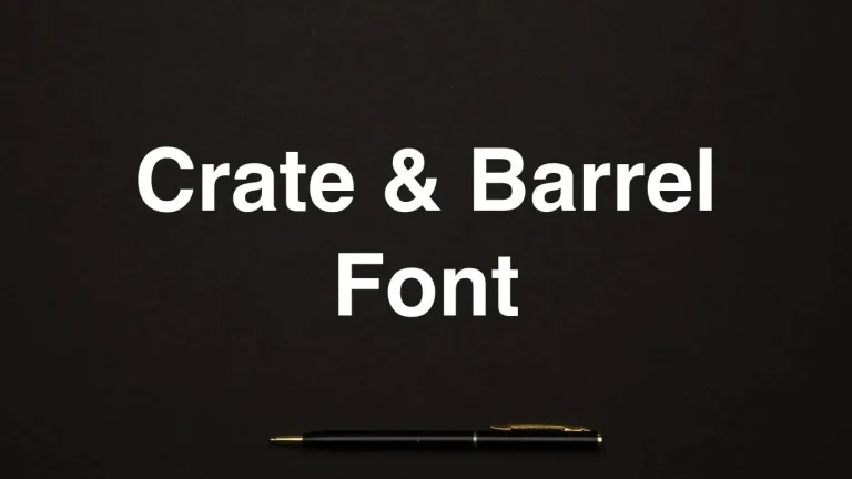 Crate & Barrel Font