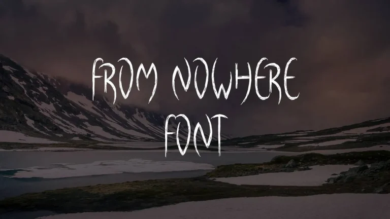 From Nowhere Font