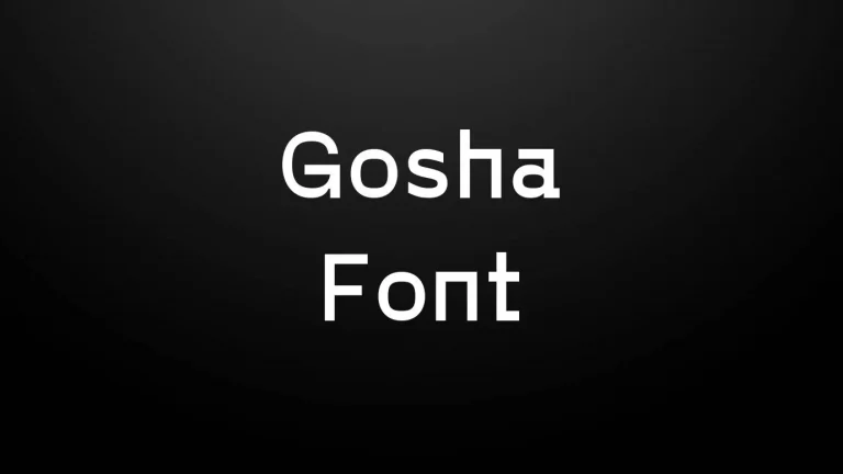 Gosha Font