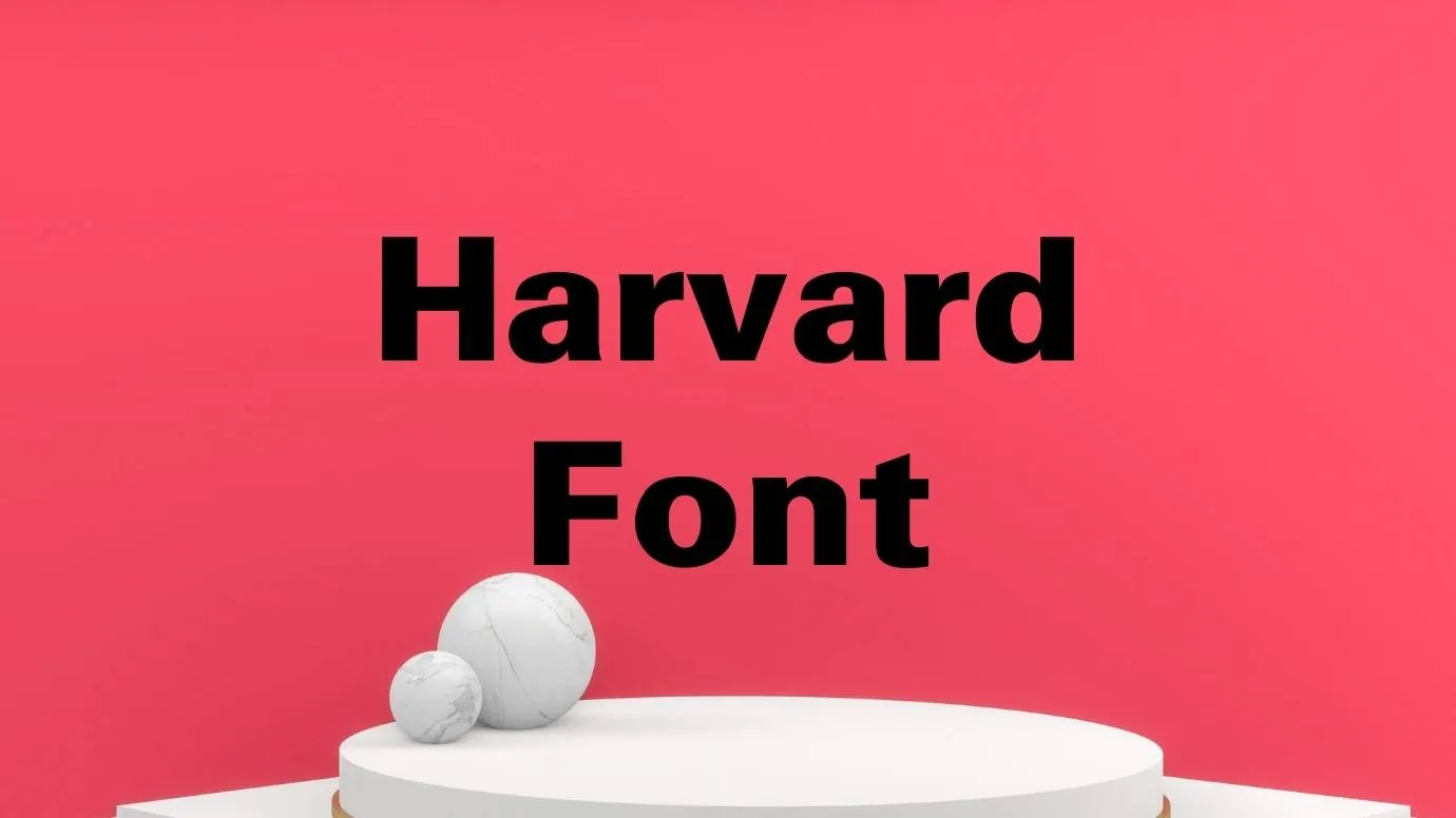 Harvard Font