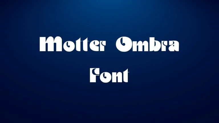 Motter Ombra Font