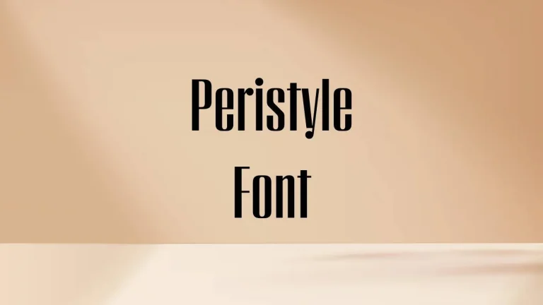 Peristyle Font