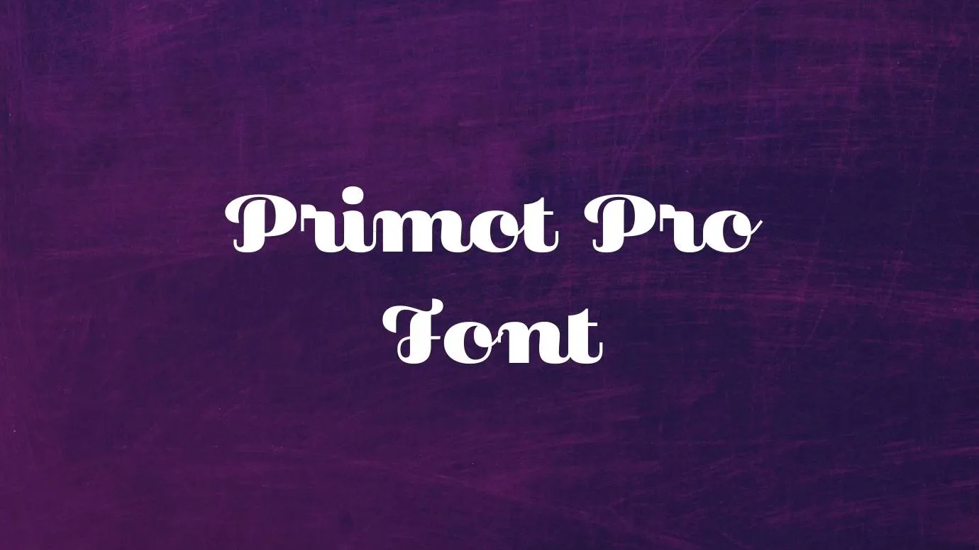 Primot Pro Font