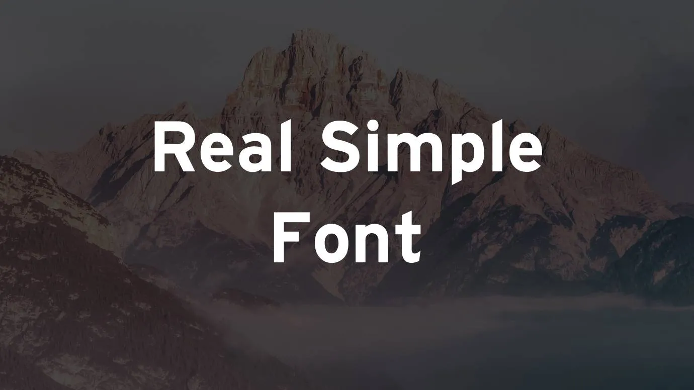 Real Simple Font