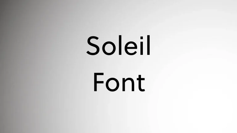 Soleil Font