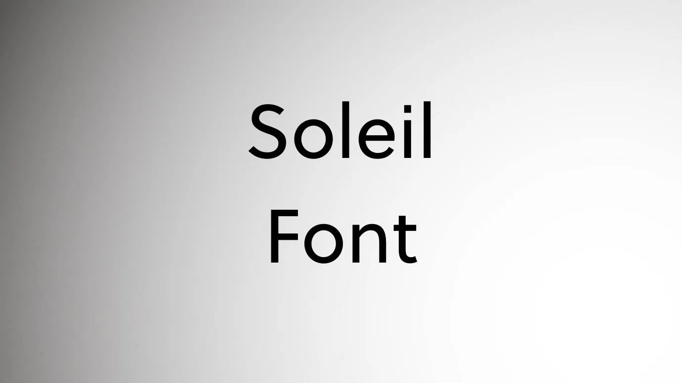 Soleil Font
