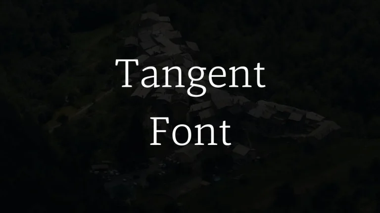 Tangent Font