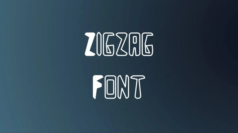 Zigzag Font