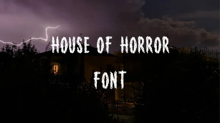 House of Horror font