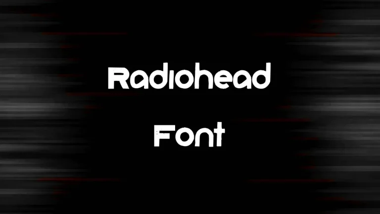 Radiohead font