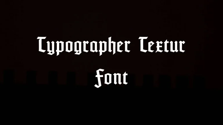 Typographer Textur Font