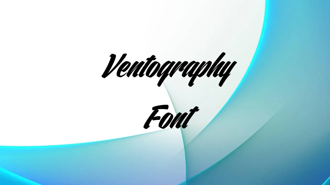 Ventography font
