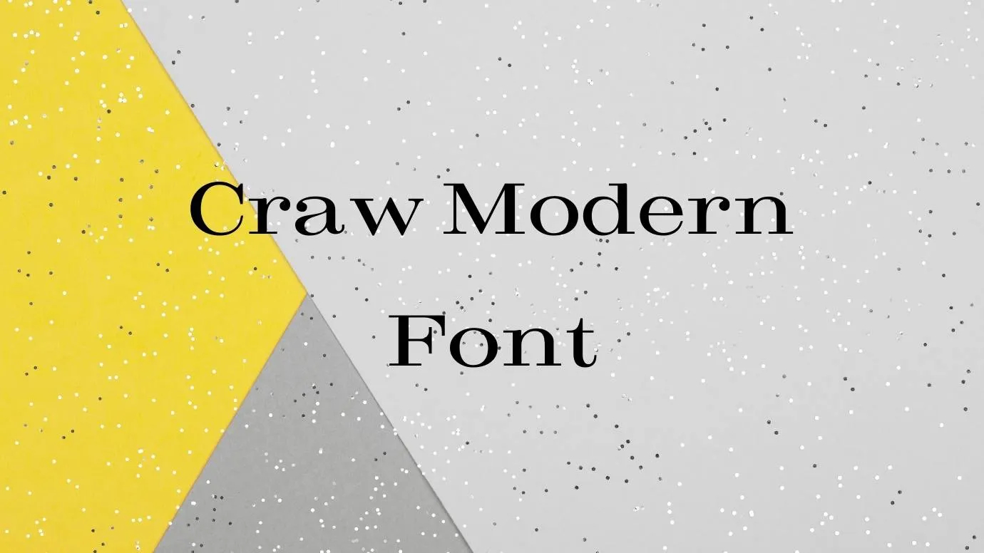 craw modern font