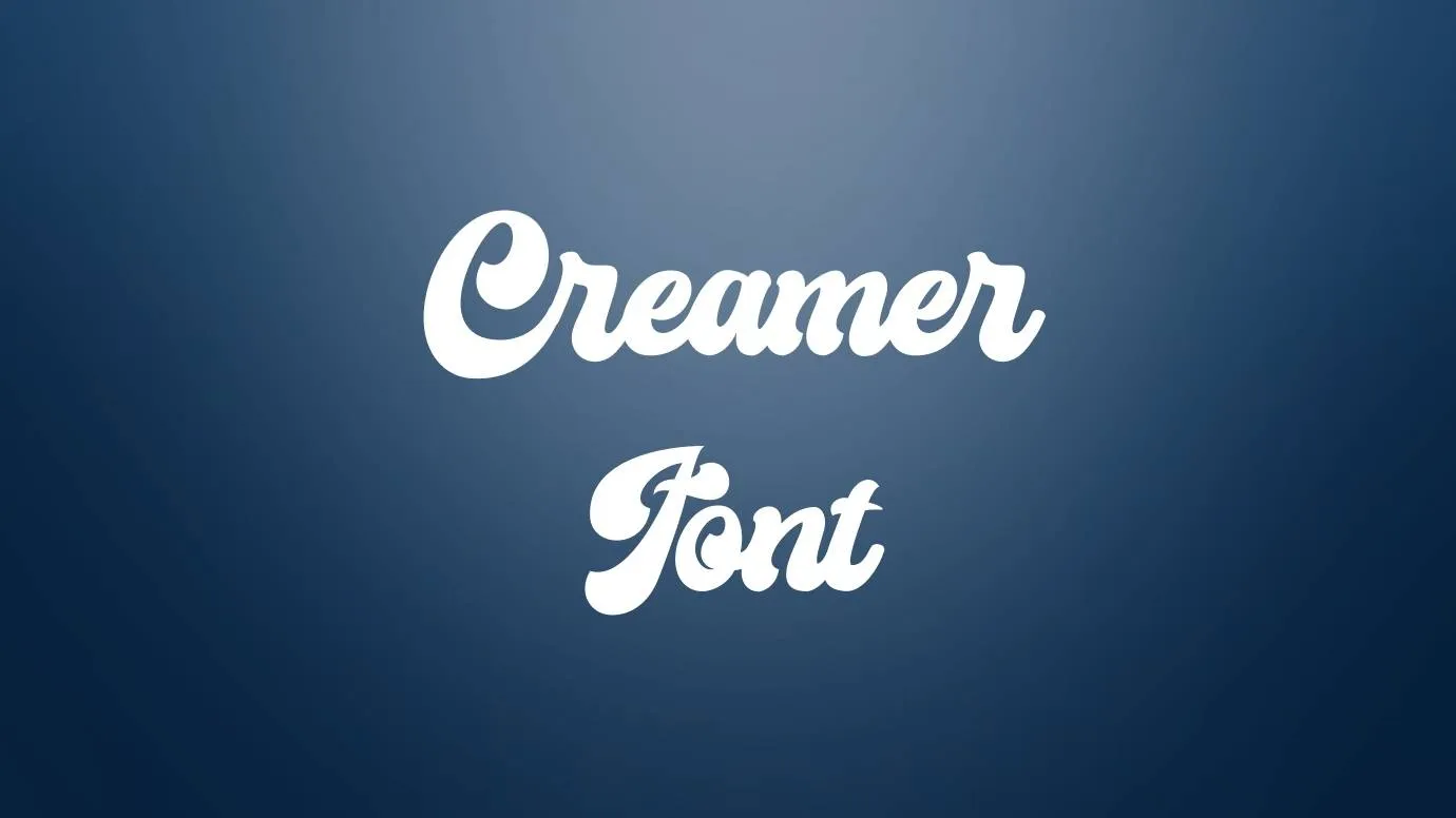 creamer font