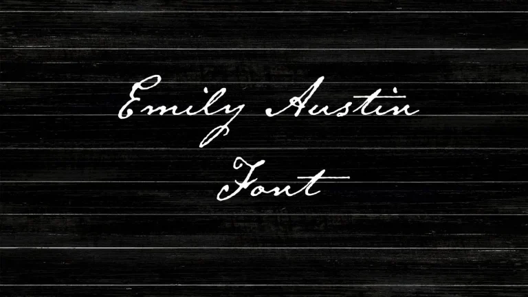 emily austin font