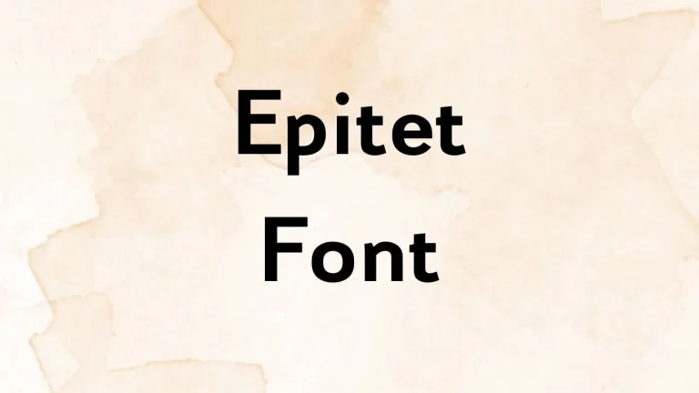 Epitet Font