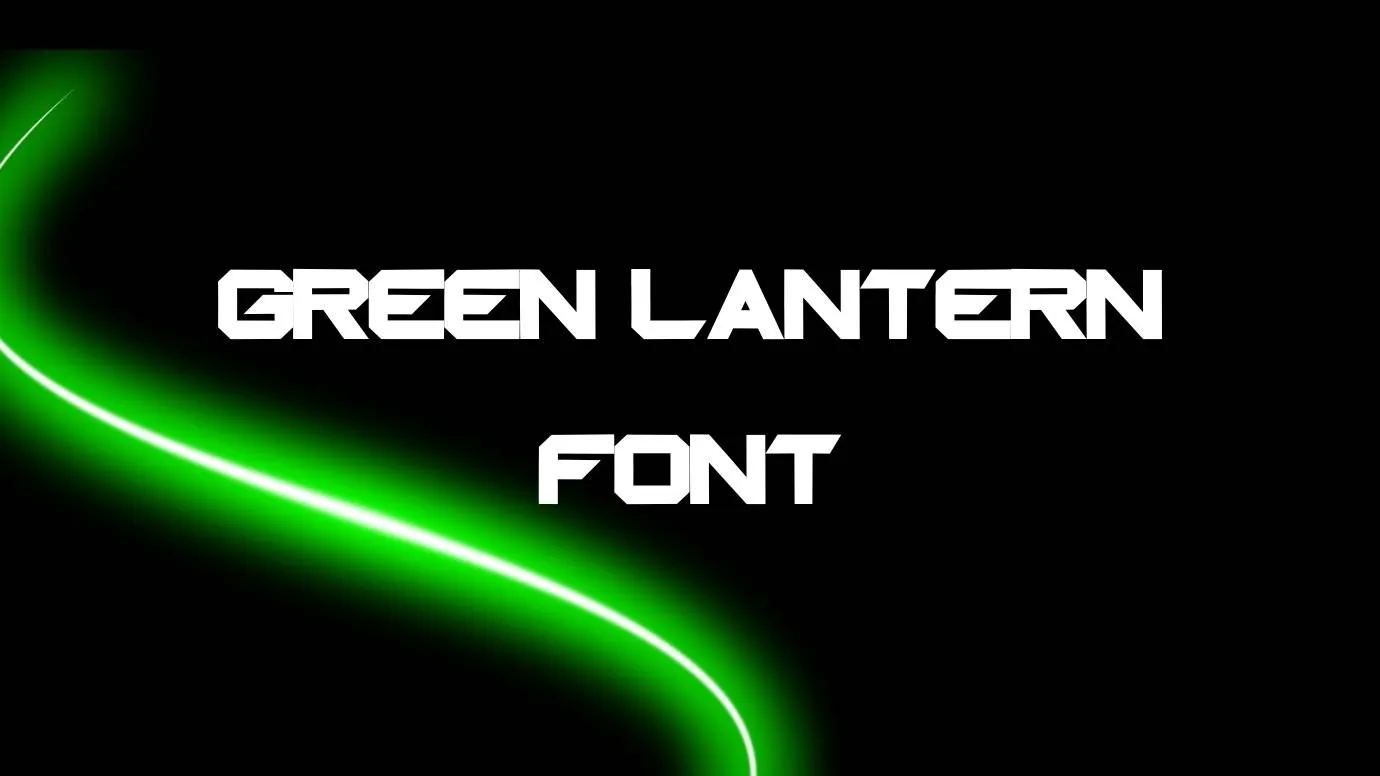 green lantern font