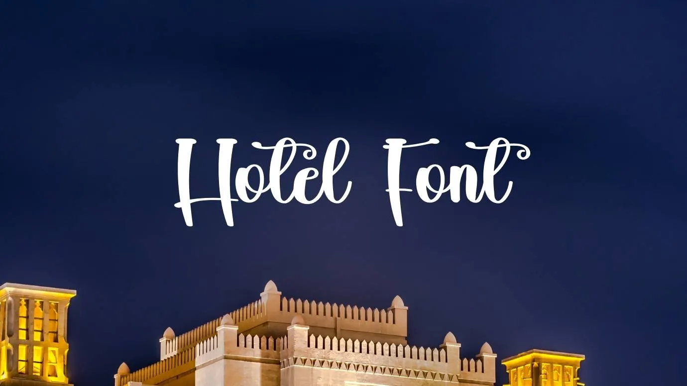 hotel font