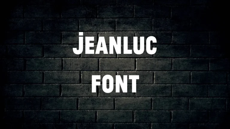 jeanLuc font