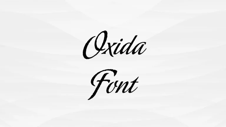 oxida font