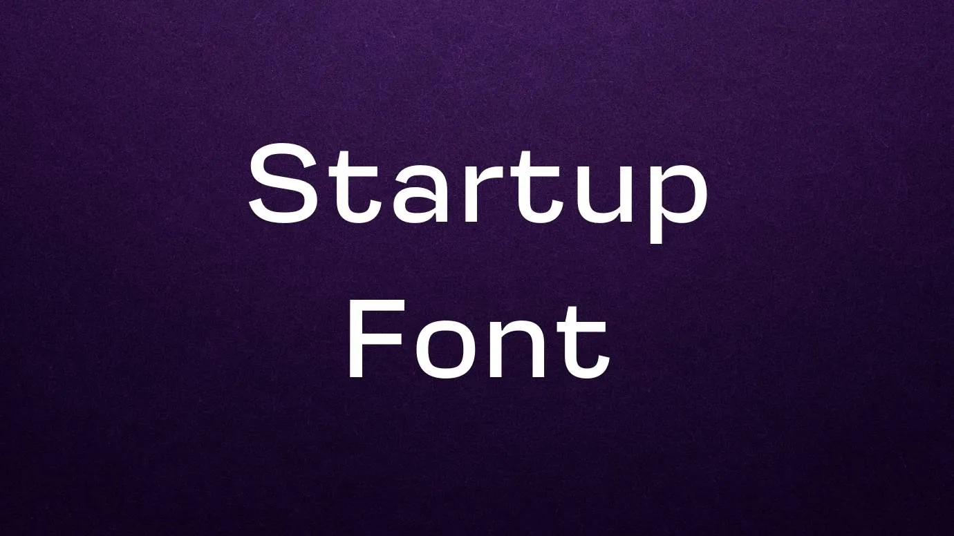 startup font