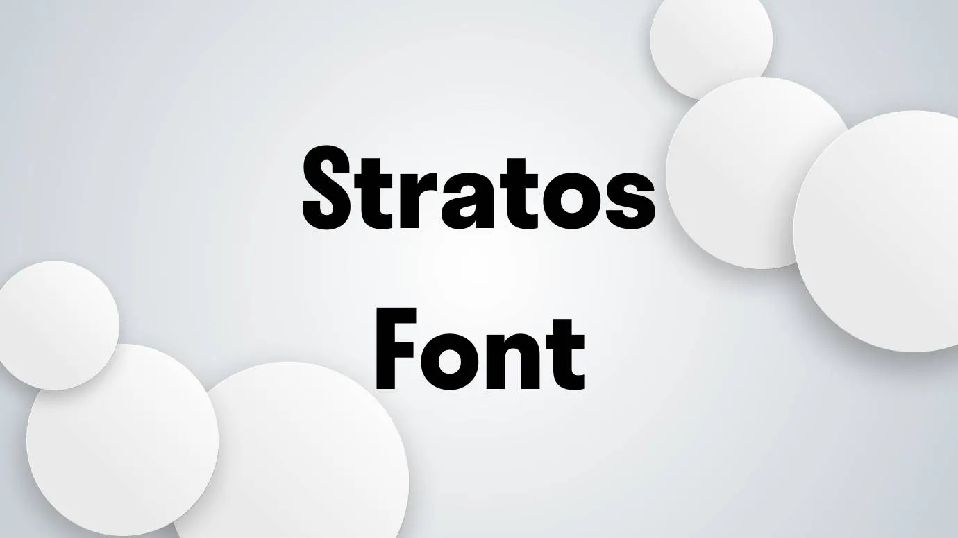 stratos font