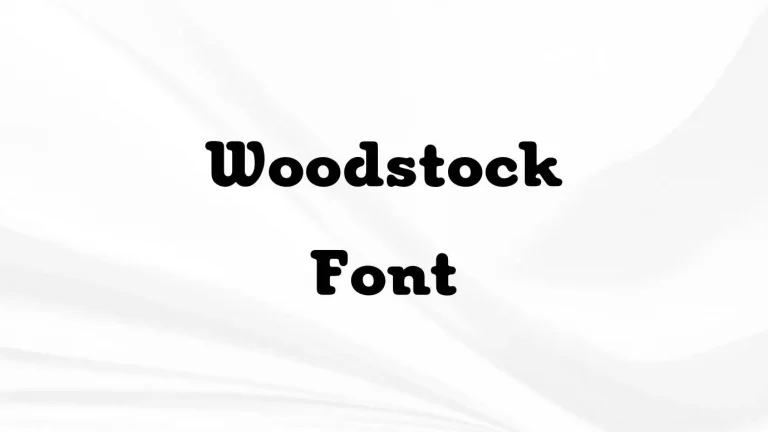 Woodstock Font
