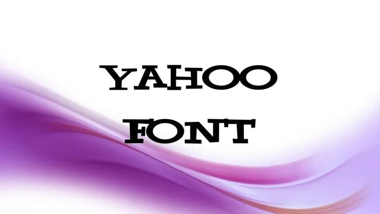 Yahoo Font