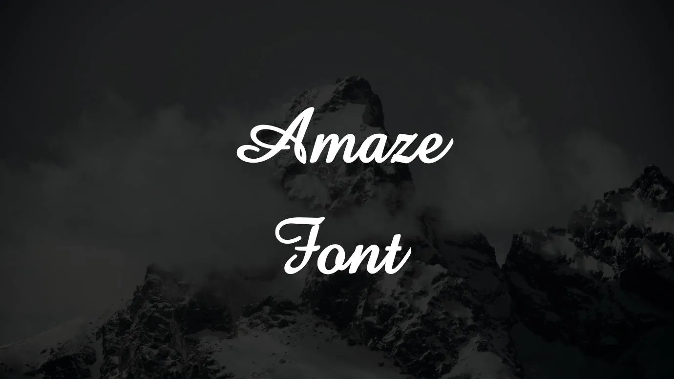 Amaze Font