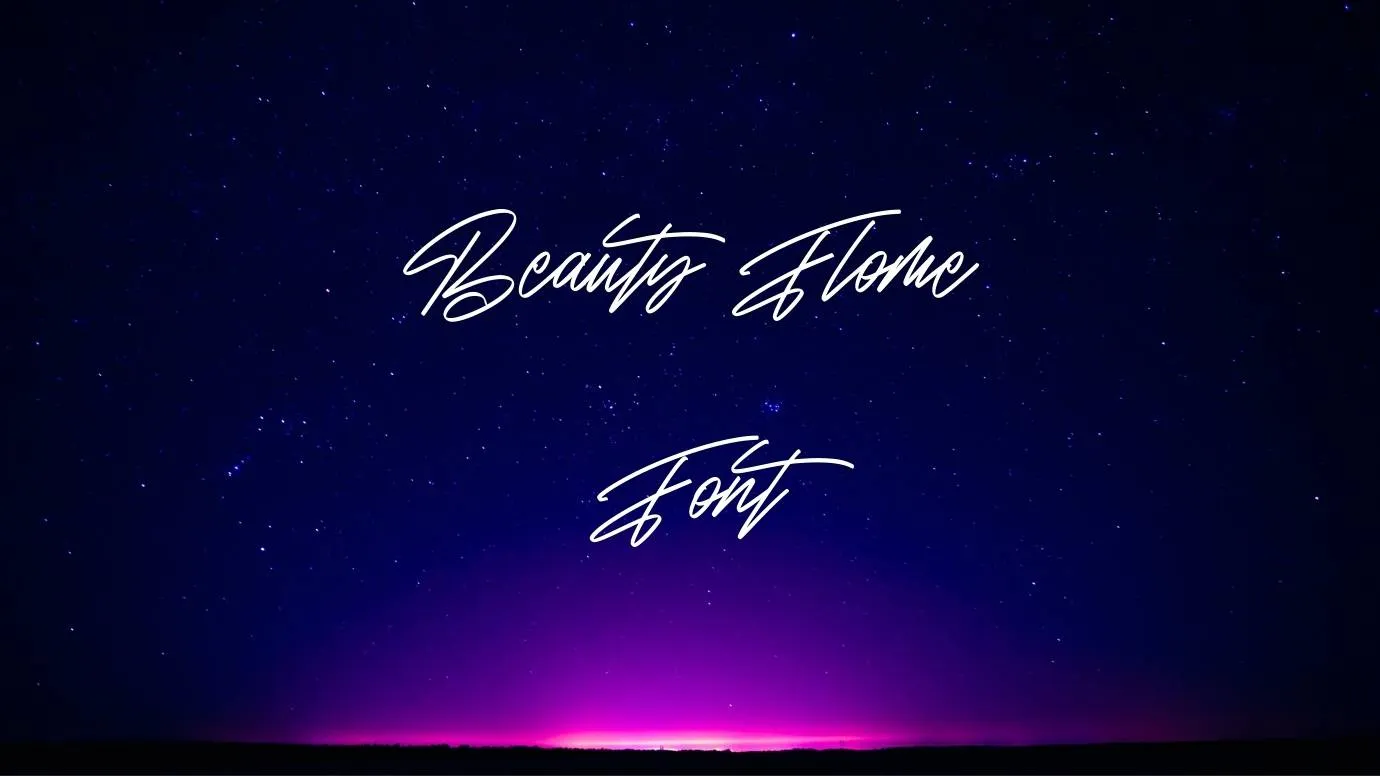 Beauty Flome font