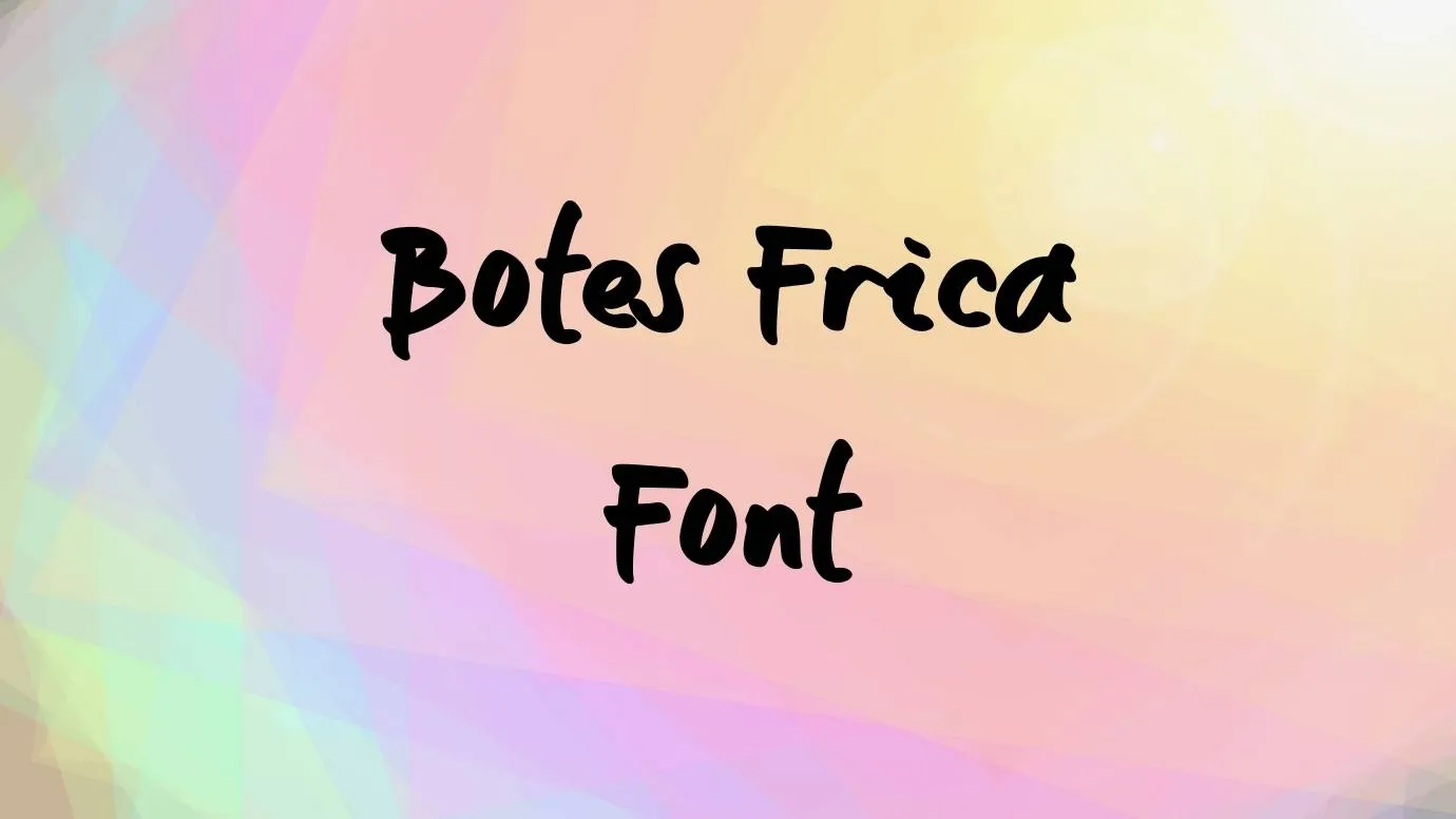 Botes Frica Font