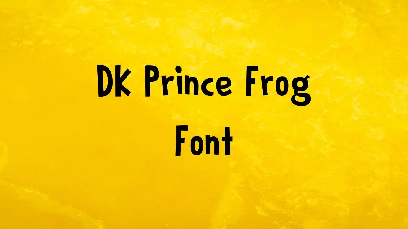 DK Prince Frog Font