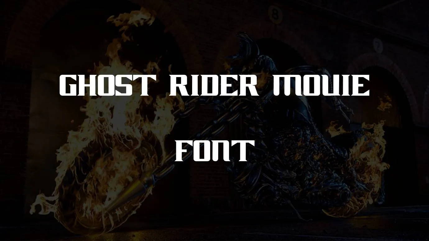 Ghost Rider Movie font