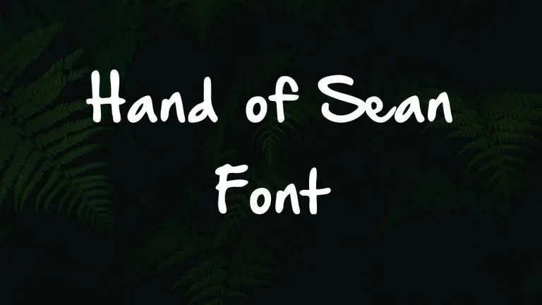 Hand of Sean Font
