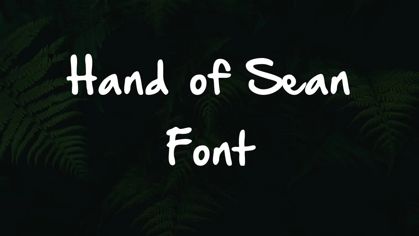 Hand of Sean Font