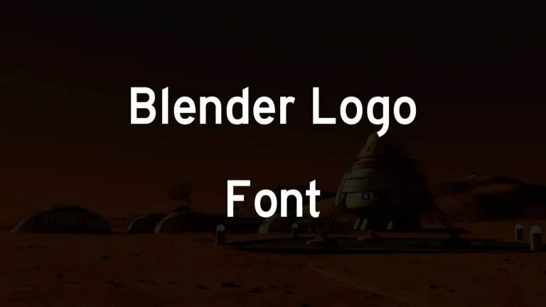 Blender Logo Font